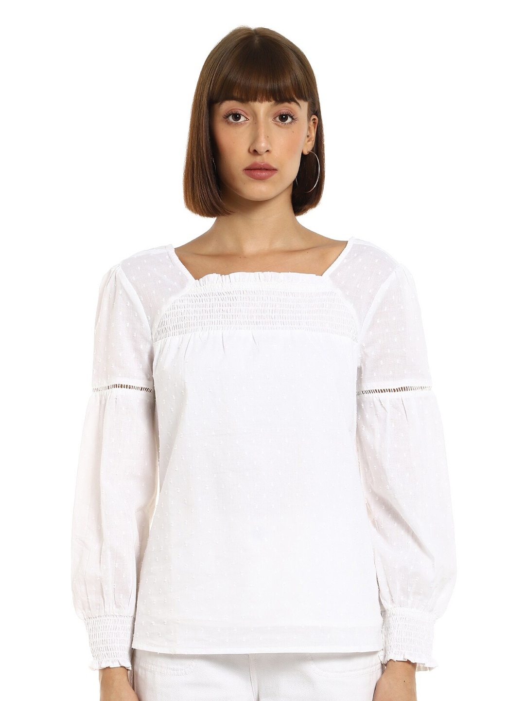 

Cherokee White Regular Top