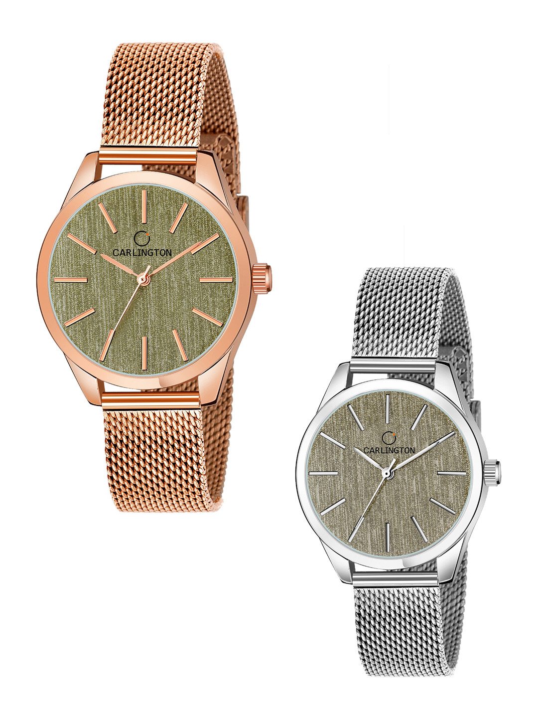 

CARLINGTON Women Set Of 2 Watches CT2001-CT2001, Rose gold