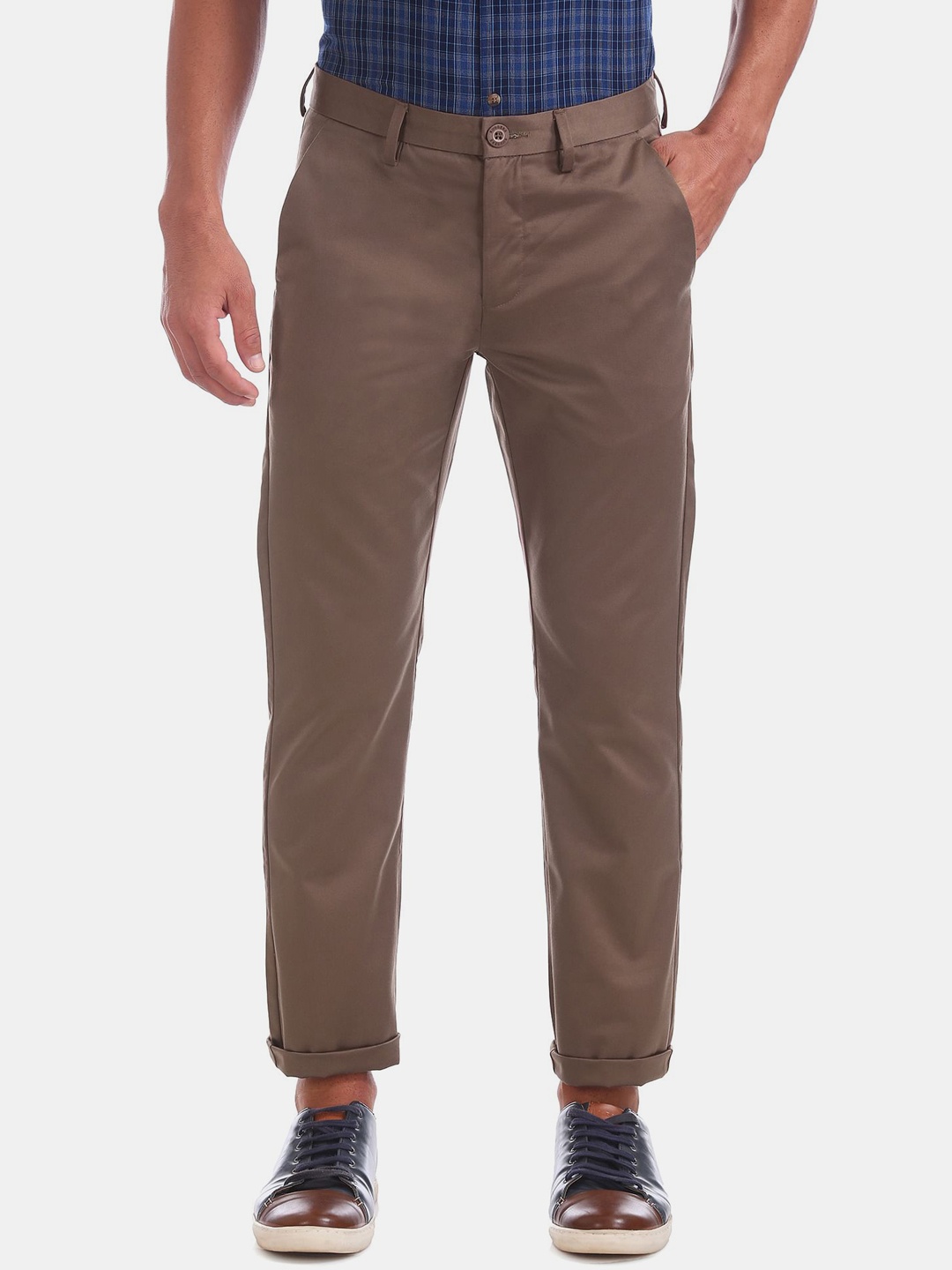 

Ruggers Men Brown Slim Fit Trousers