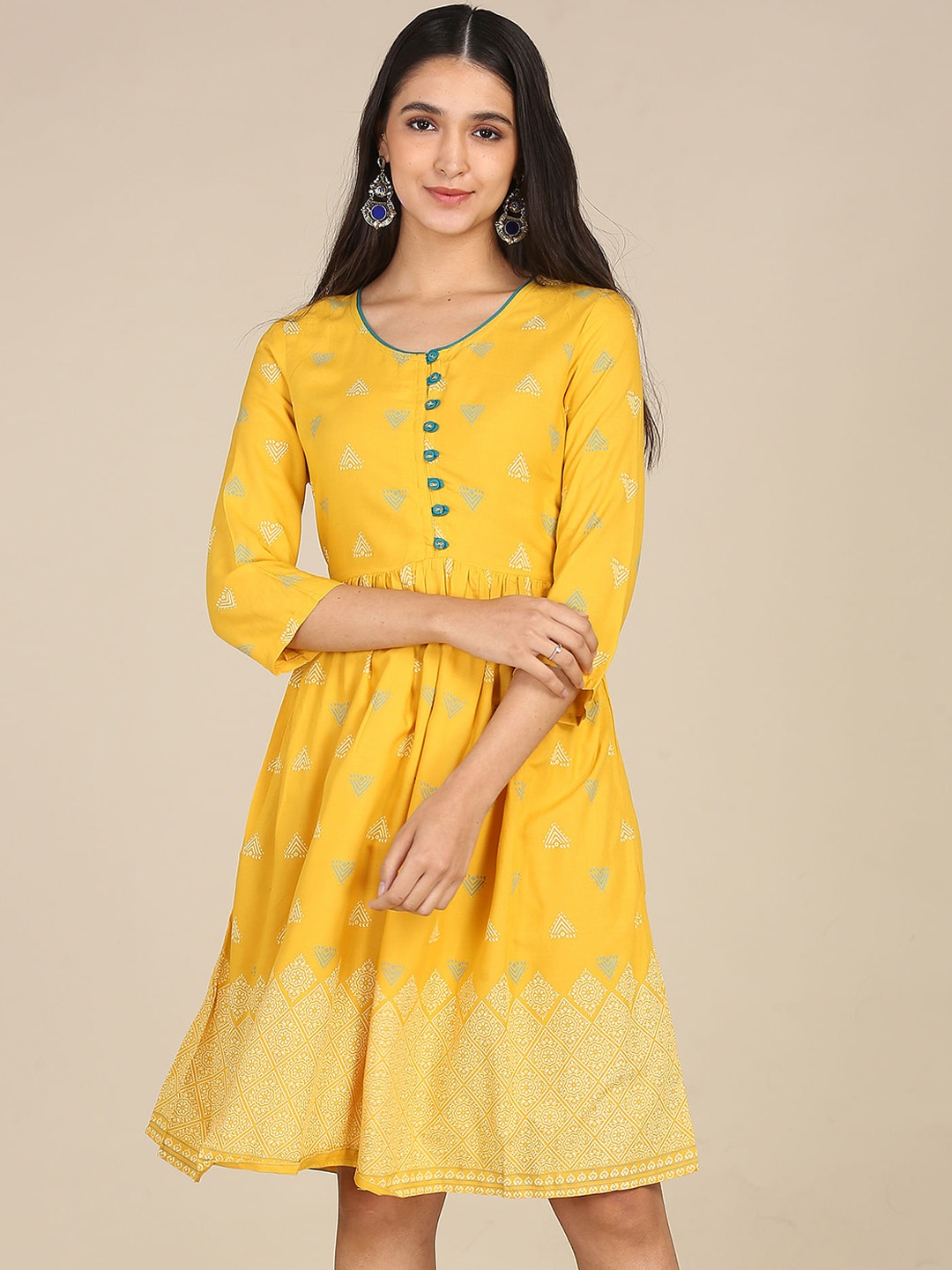 

Karigari Yellow Dress