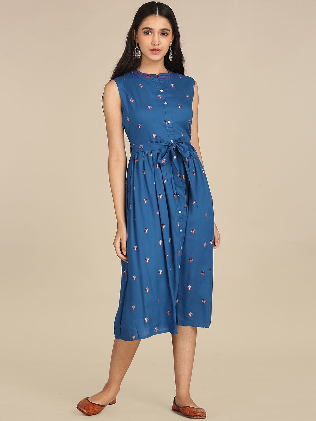 

Karigari Blue Floral Dress