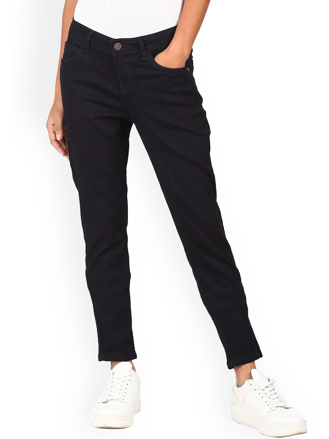 

Cherokee Women Dark Blue Mid Rise Rinsed Jeans