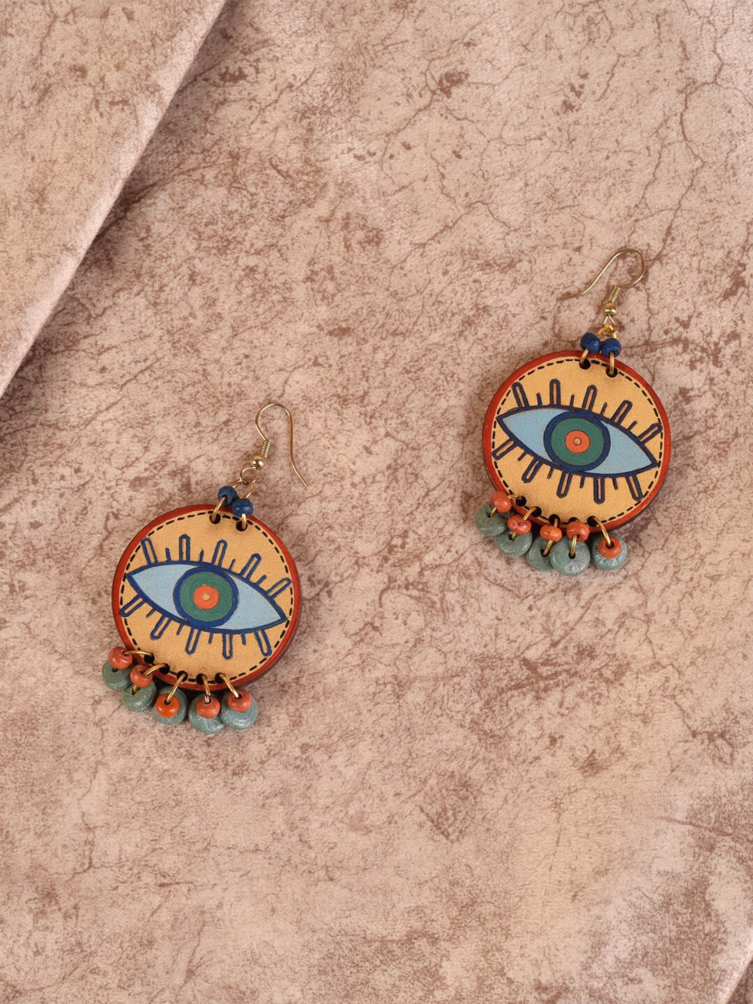 

AAKRITI ART CREATIONS Multicoloured Contemporary Drop Earrings, Multi