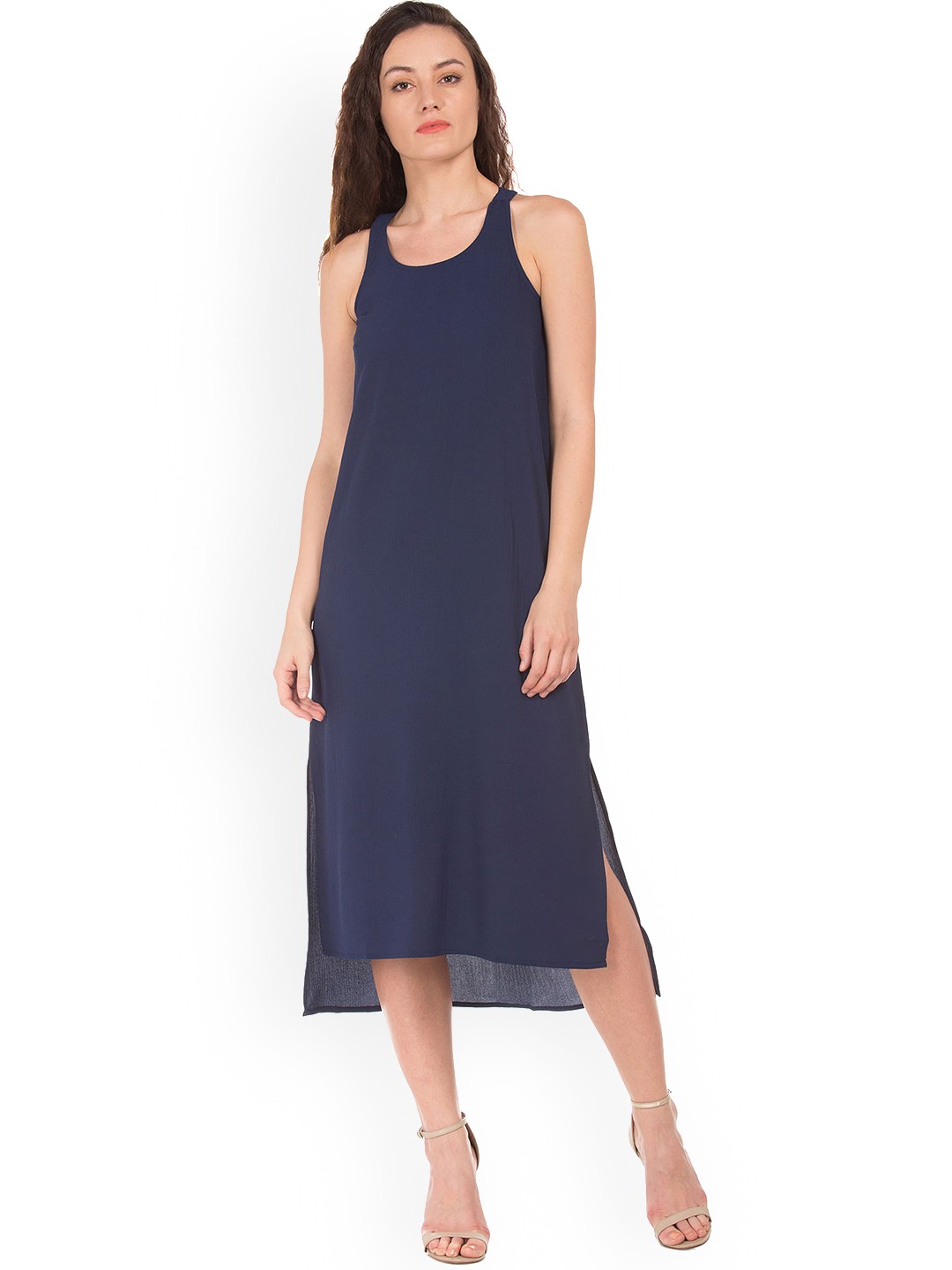 

Sugr Blue A-Line Midi Dress