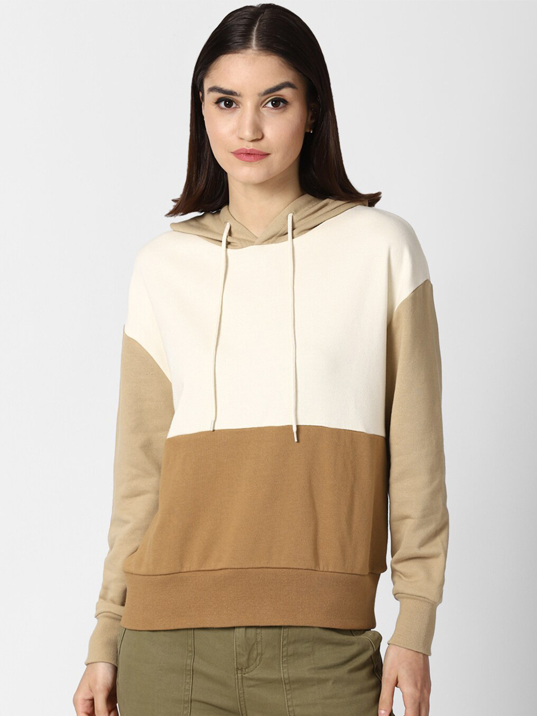 

FOREVER 21 Multicoloured Colourblocked Long Sleeves Regular Sweatshirts, Multi