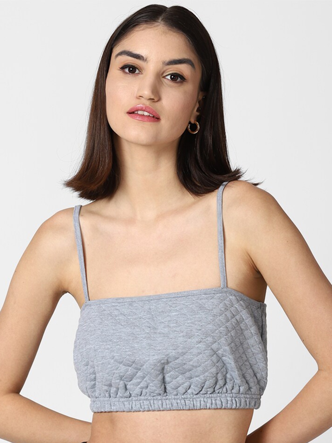 

FOREVER 21 Grey Bralette Crop Top