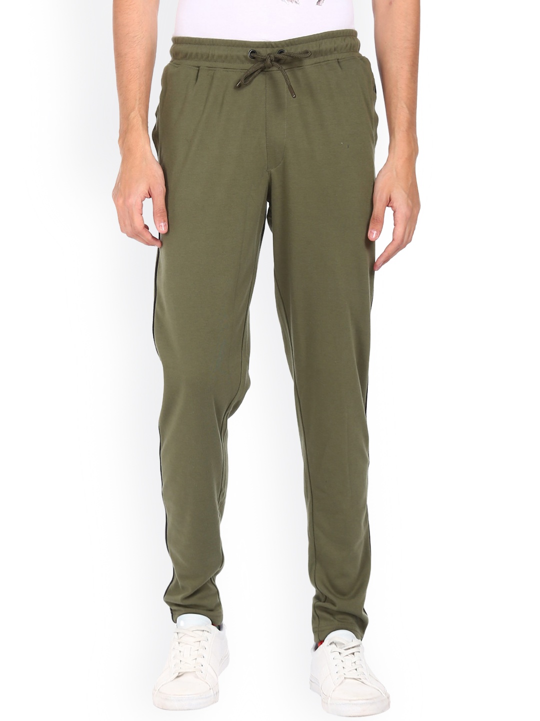 

Colt Men Olive & Black Solid Track Pants