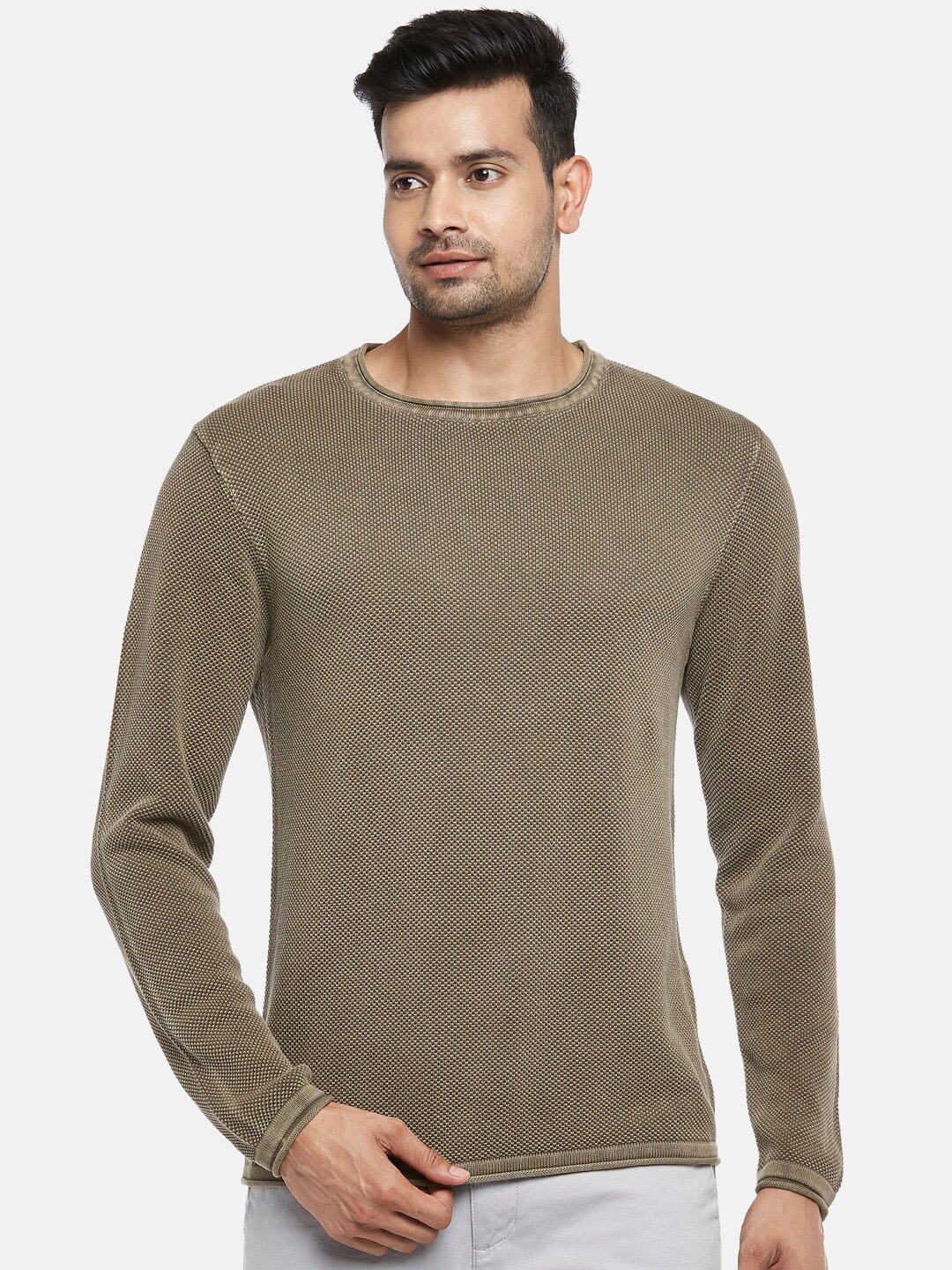 

BYFORD by Pantaloons Men Green Pullover