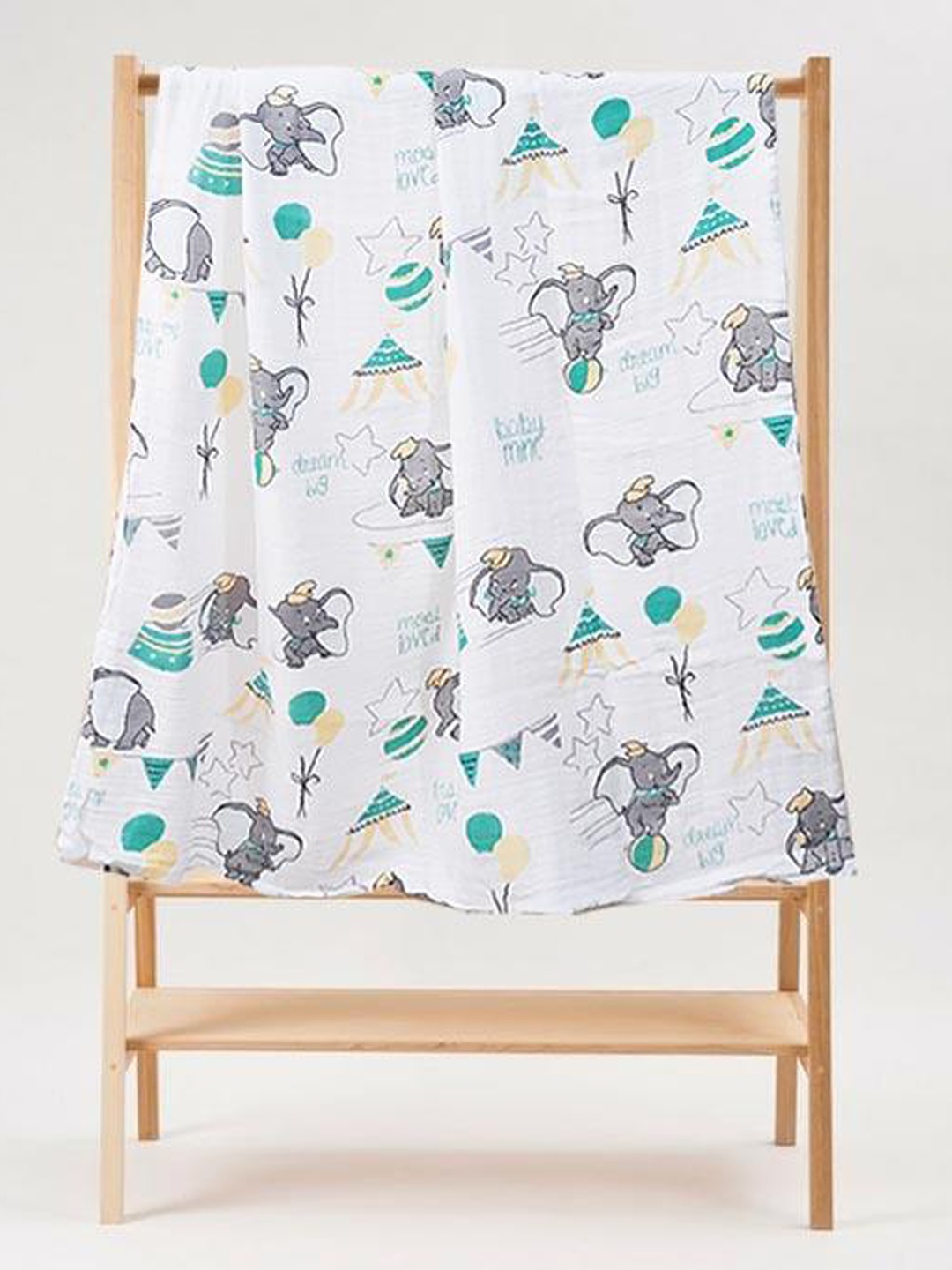 

The Mom Store White & Grey Cartoon Characters Mild Winter 350 GSM Single Bed Dohar