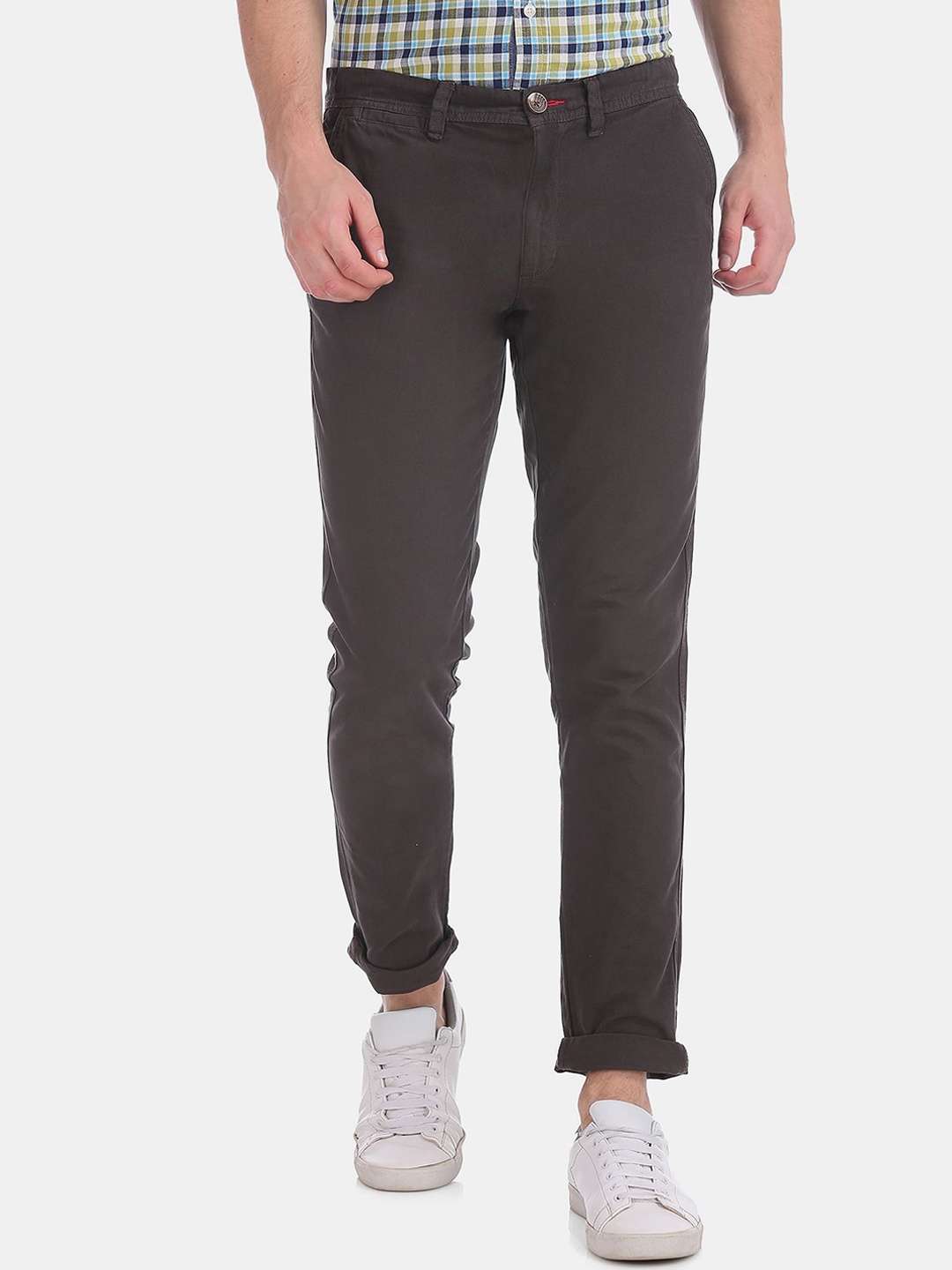 

Cherokee Men Brown Slim Fit Cotton Trousers