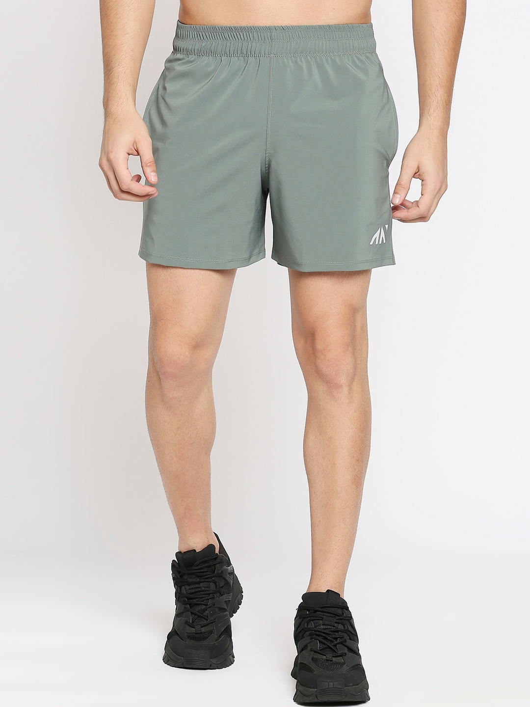 

AESTHETIC NATION Men Green Sports Shorts