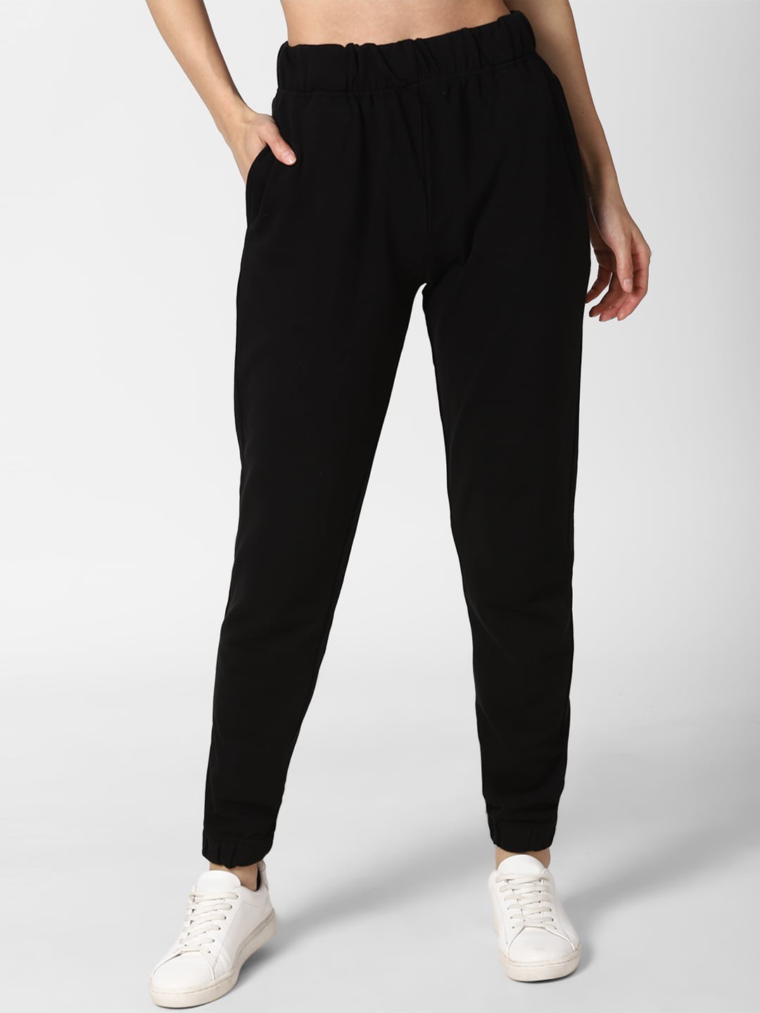 

FOREVER 21 Women Black Joggers Trousers