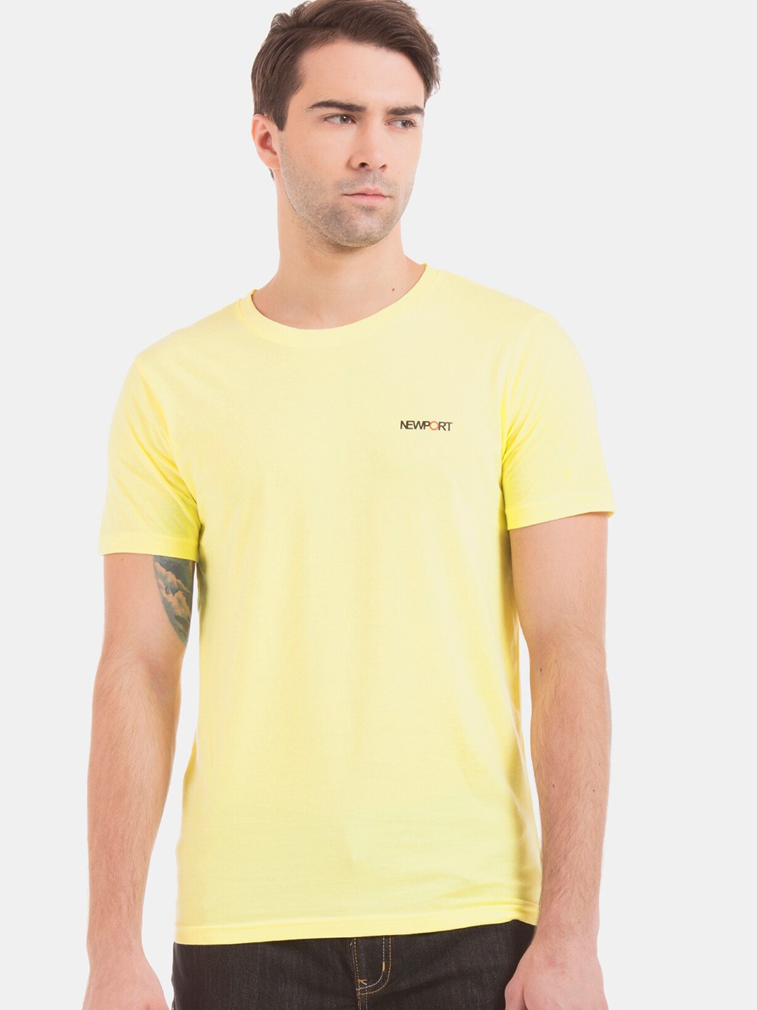 

Newport Men Yellow T-shirt