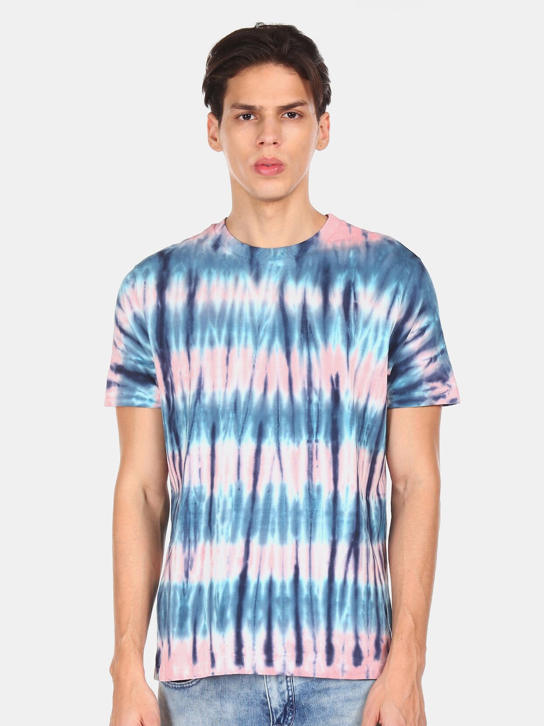 

Aeropostale Men Blue Dyed T-shirt