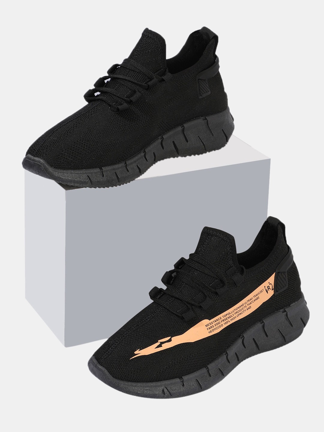 

RapidBox Men Black Sneakers