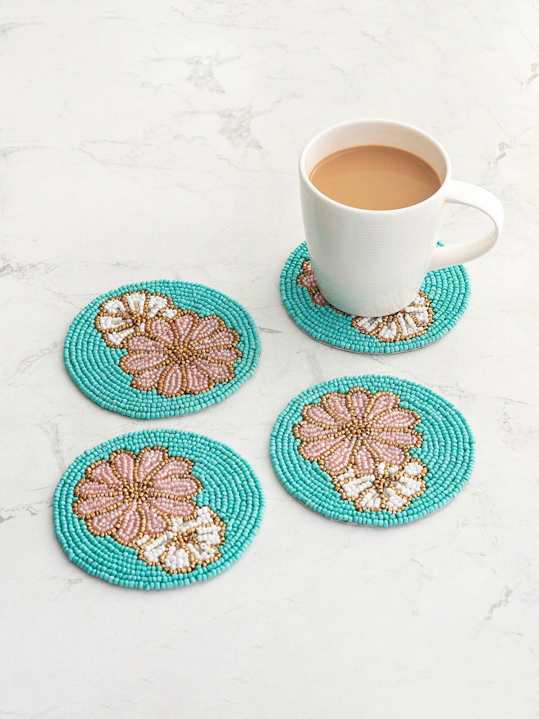 Home Centre Assorted Glass Coasters