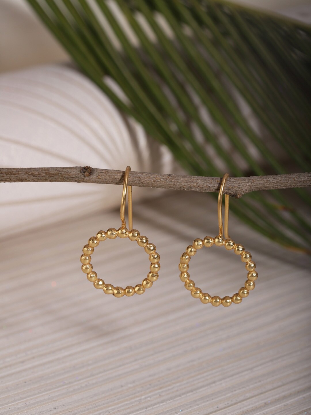 

Berserk Women Gold-Toned Circular Hoop Earrings