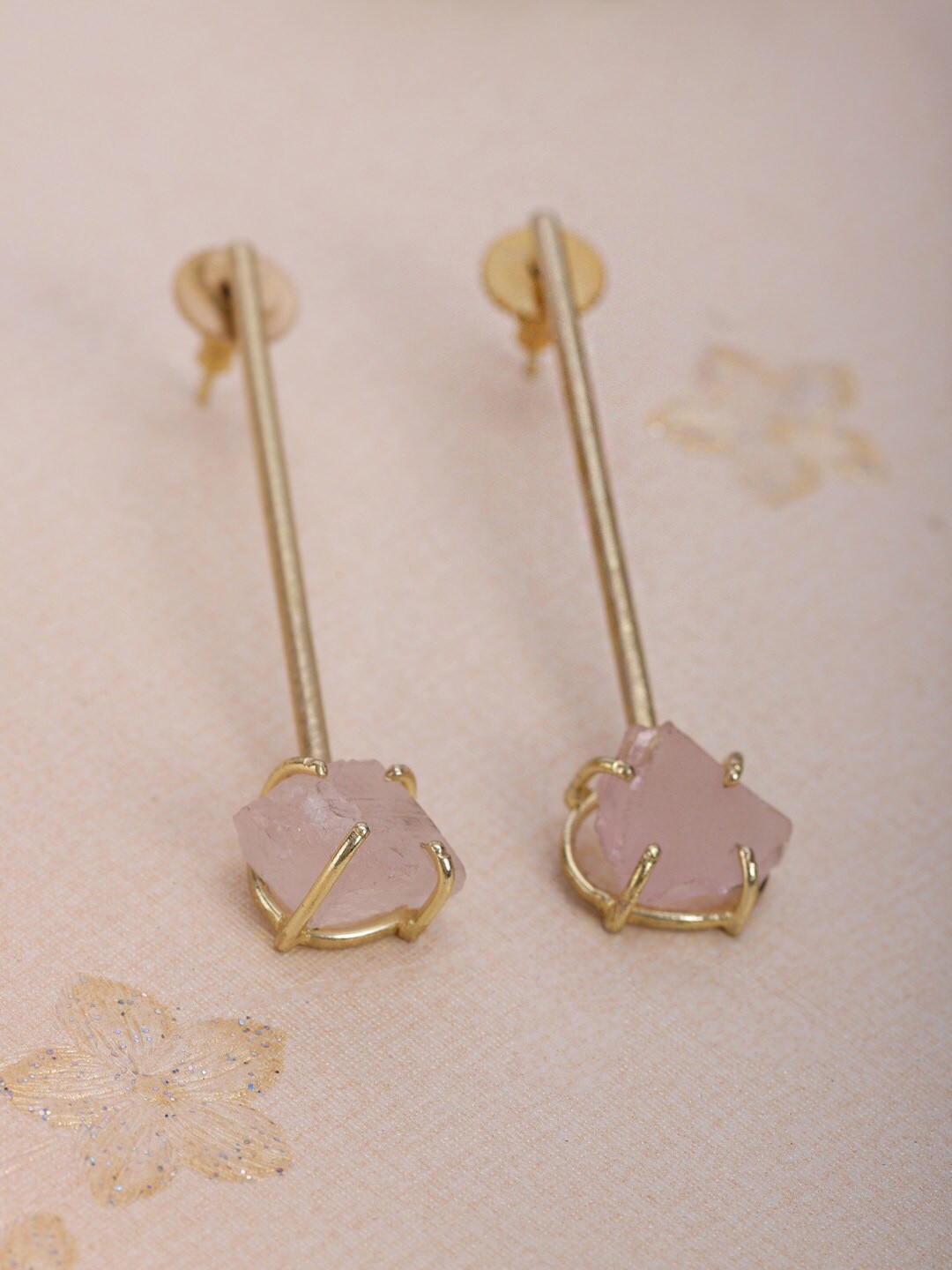 

Berserk Gold-Toned Gold Plated Contemporary Drop Earrings