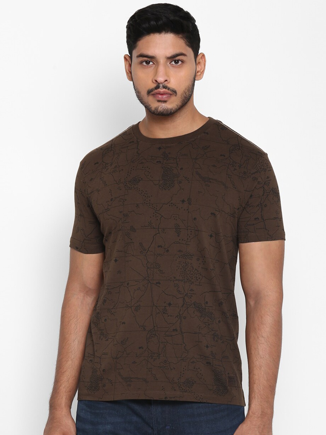 

Royal Enfield Men Brown Printed T-shirt