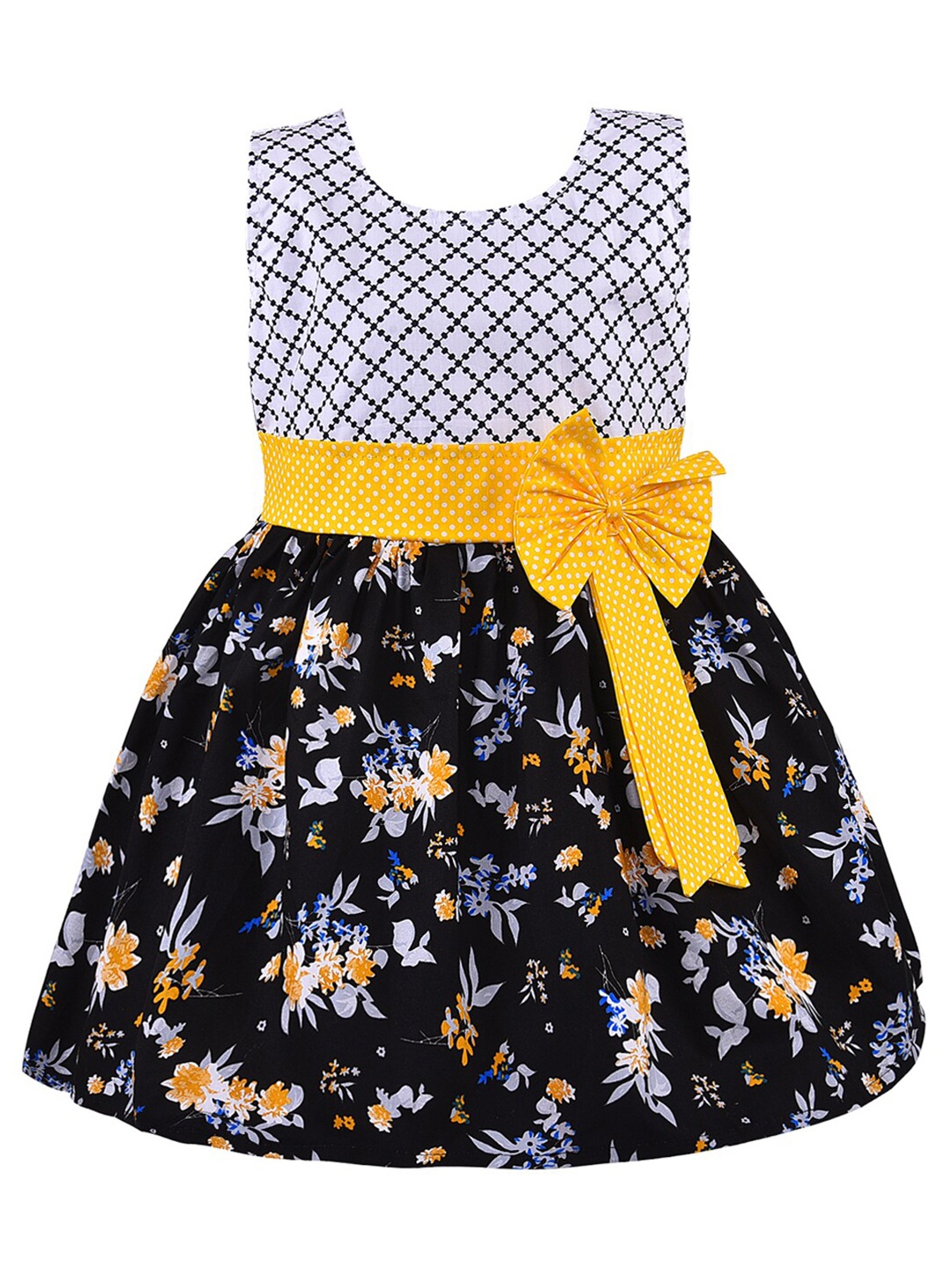 

Wish Karo Black & White Floral Dress
