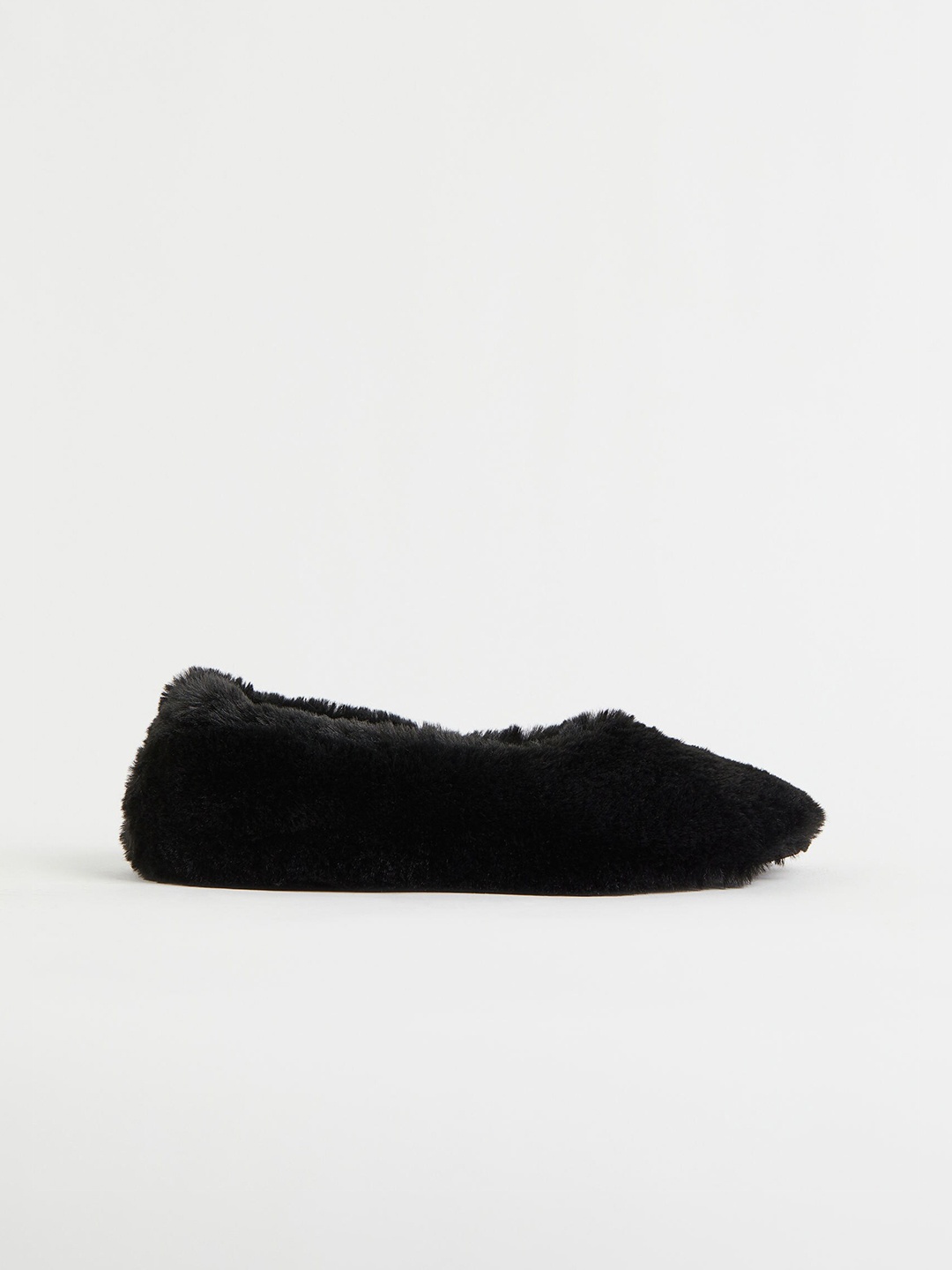 

H&M Women Black Faux Fur Indoor Slippers