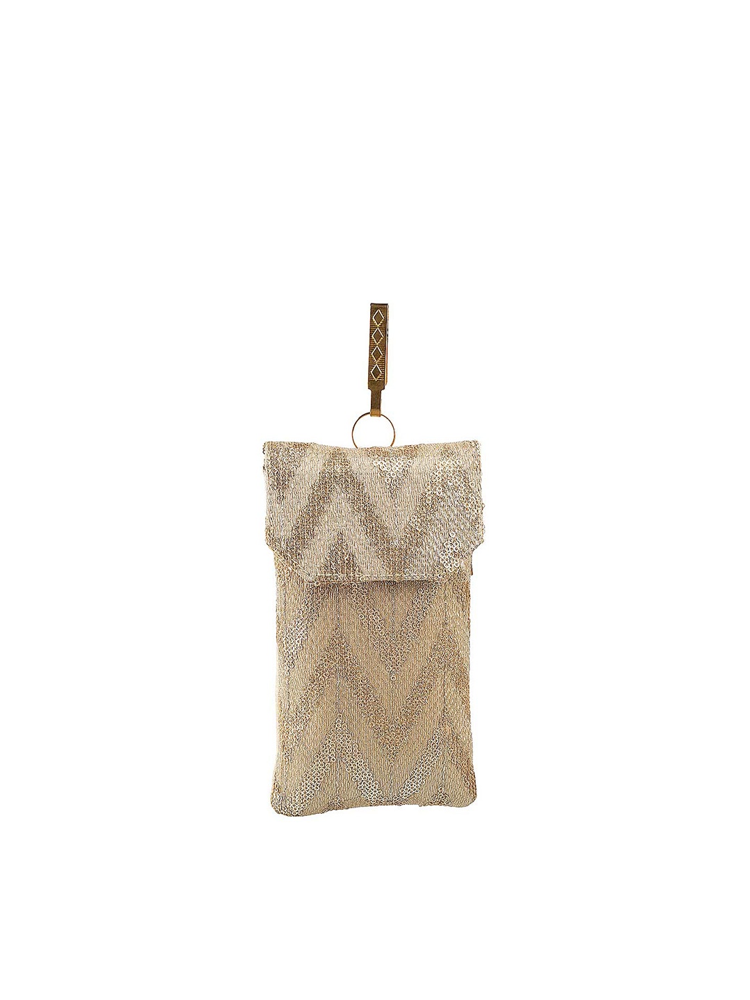 

Mochi Gold-Toned Textured Clutch