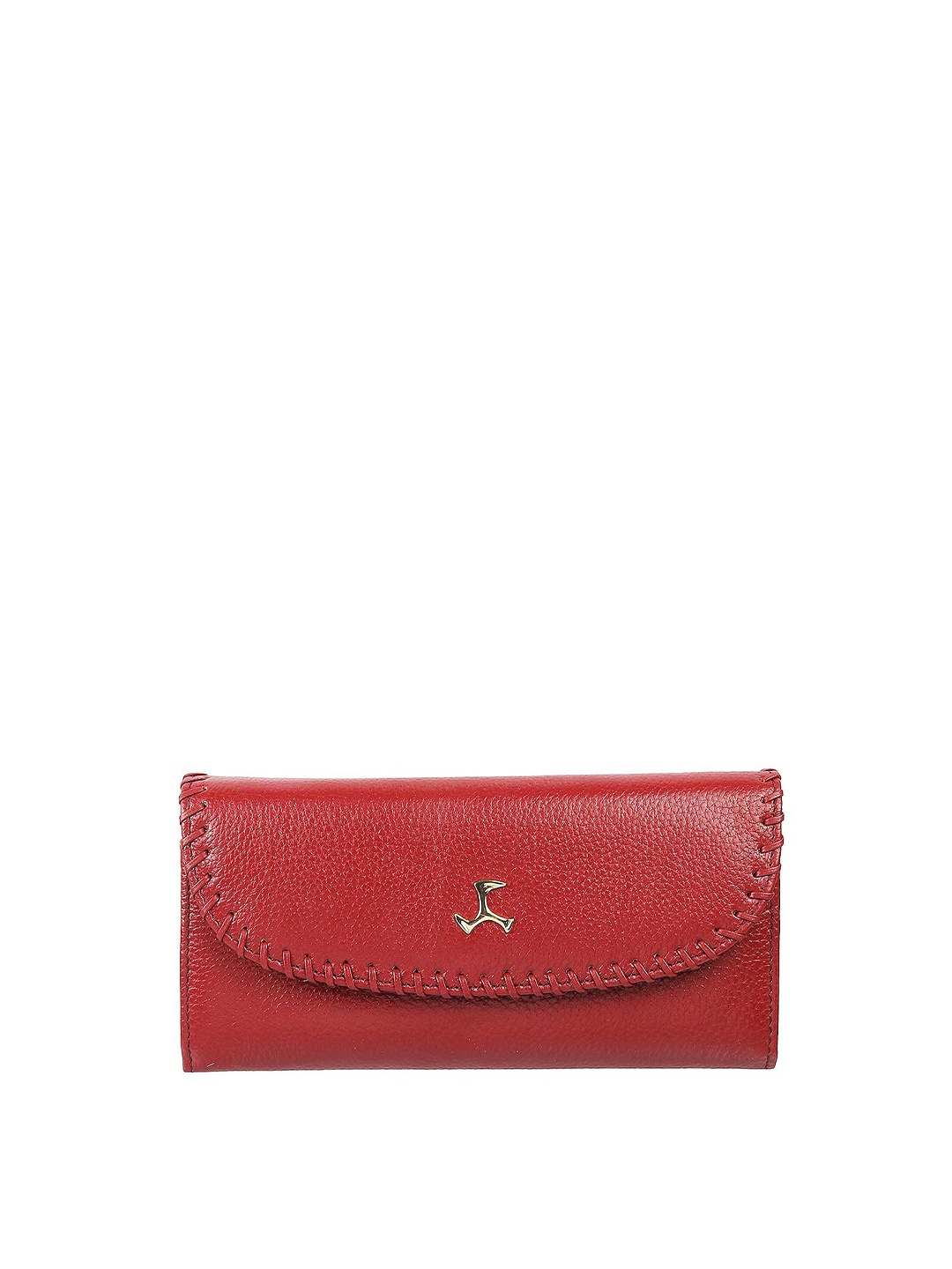 

Mochi Maroon Leather Envelope Clutch