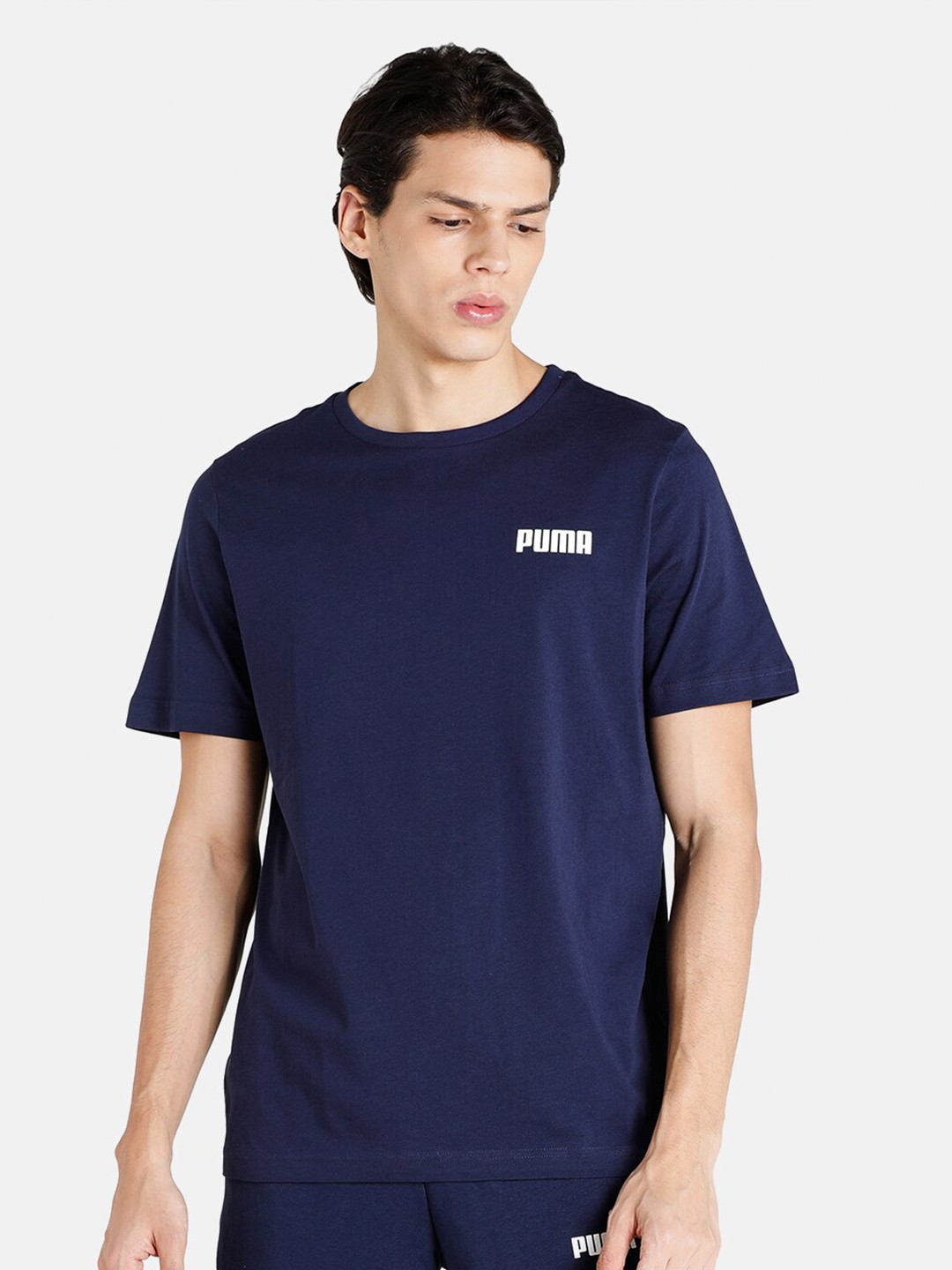 

Puma Men Navy Blue Essential Small Logo Regular Fit T-Shirt