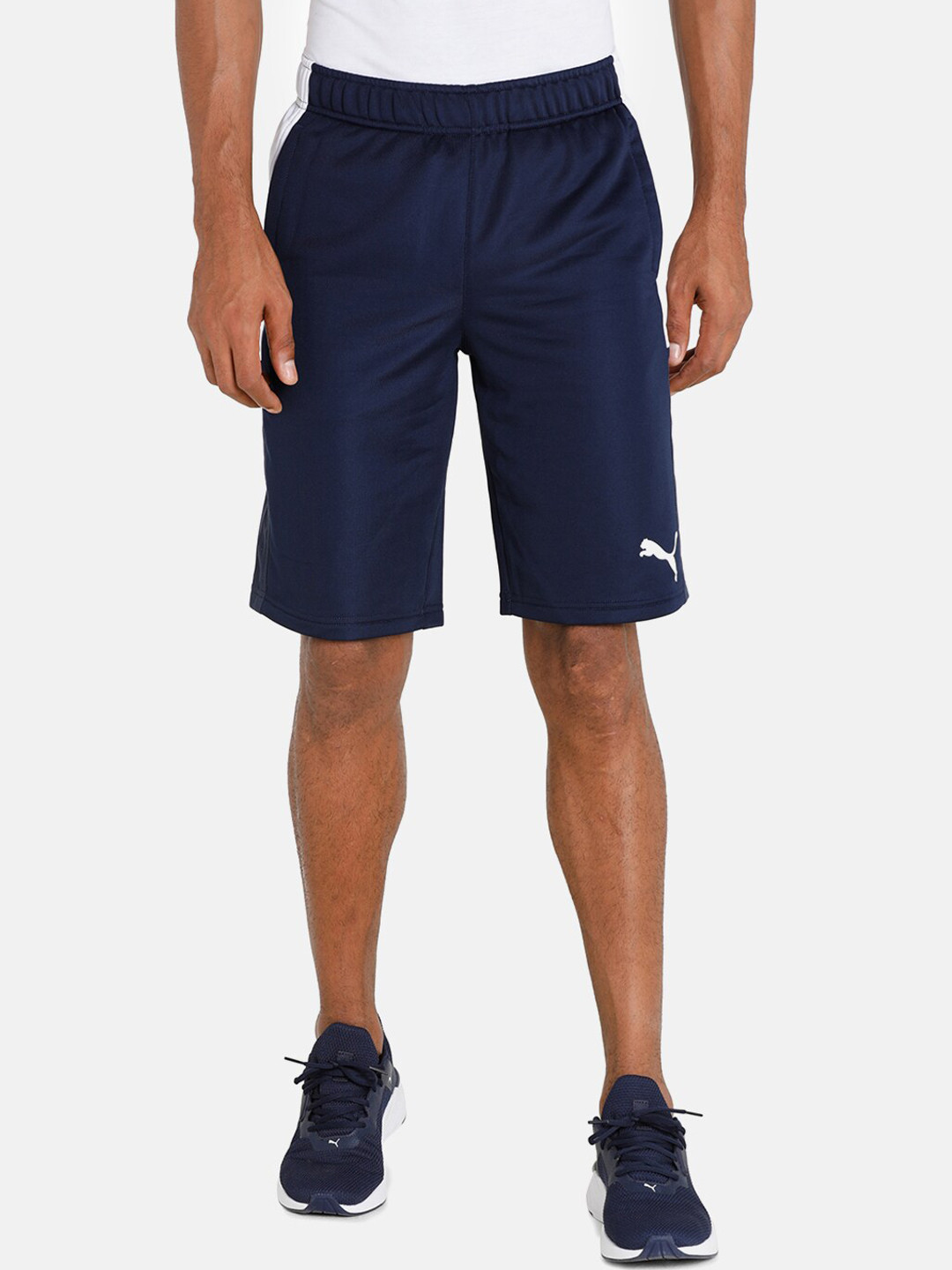 

Puma Men Blue Solid Regular Fit Sports Shorts