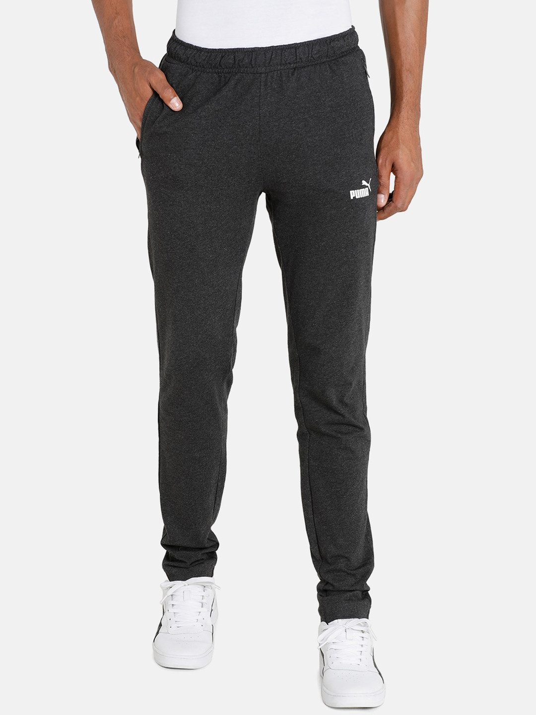 

Puma Men Dark Grey Brand Logo Printed Track Pants