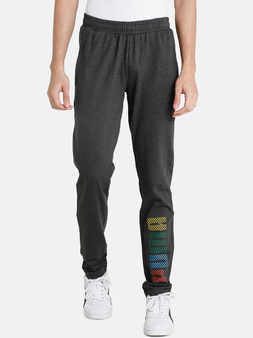 

Puma Men Grey Solid Slim Fit Track Pants