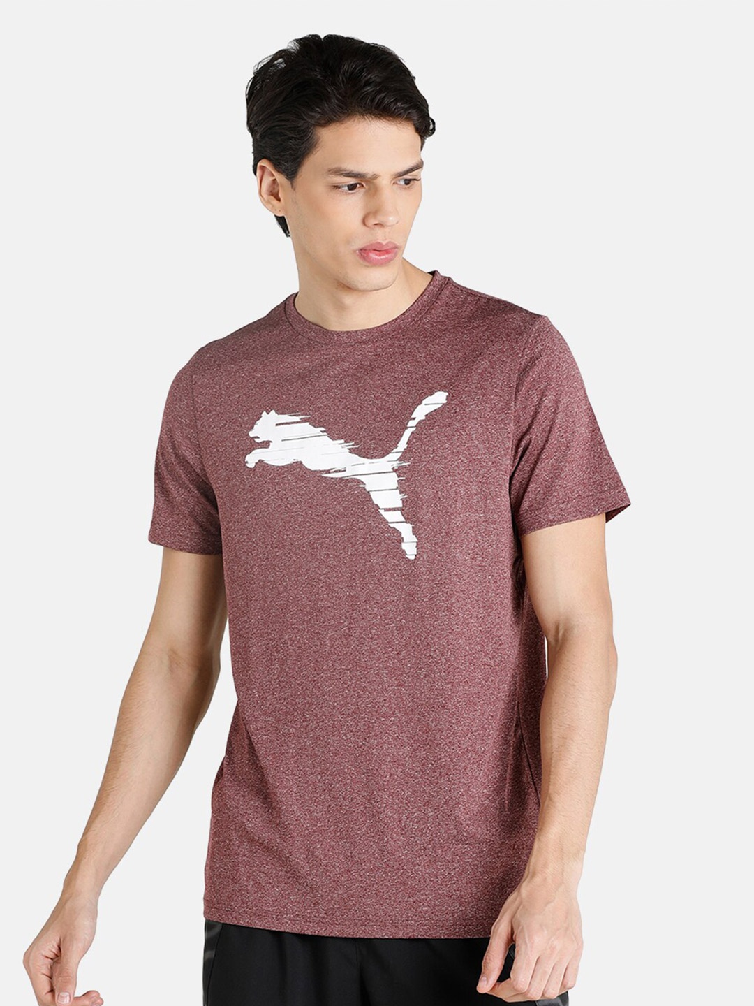 

Puma Men Brown Brand Logo Printed Outdoor T-shirt