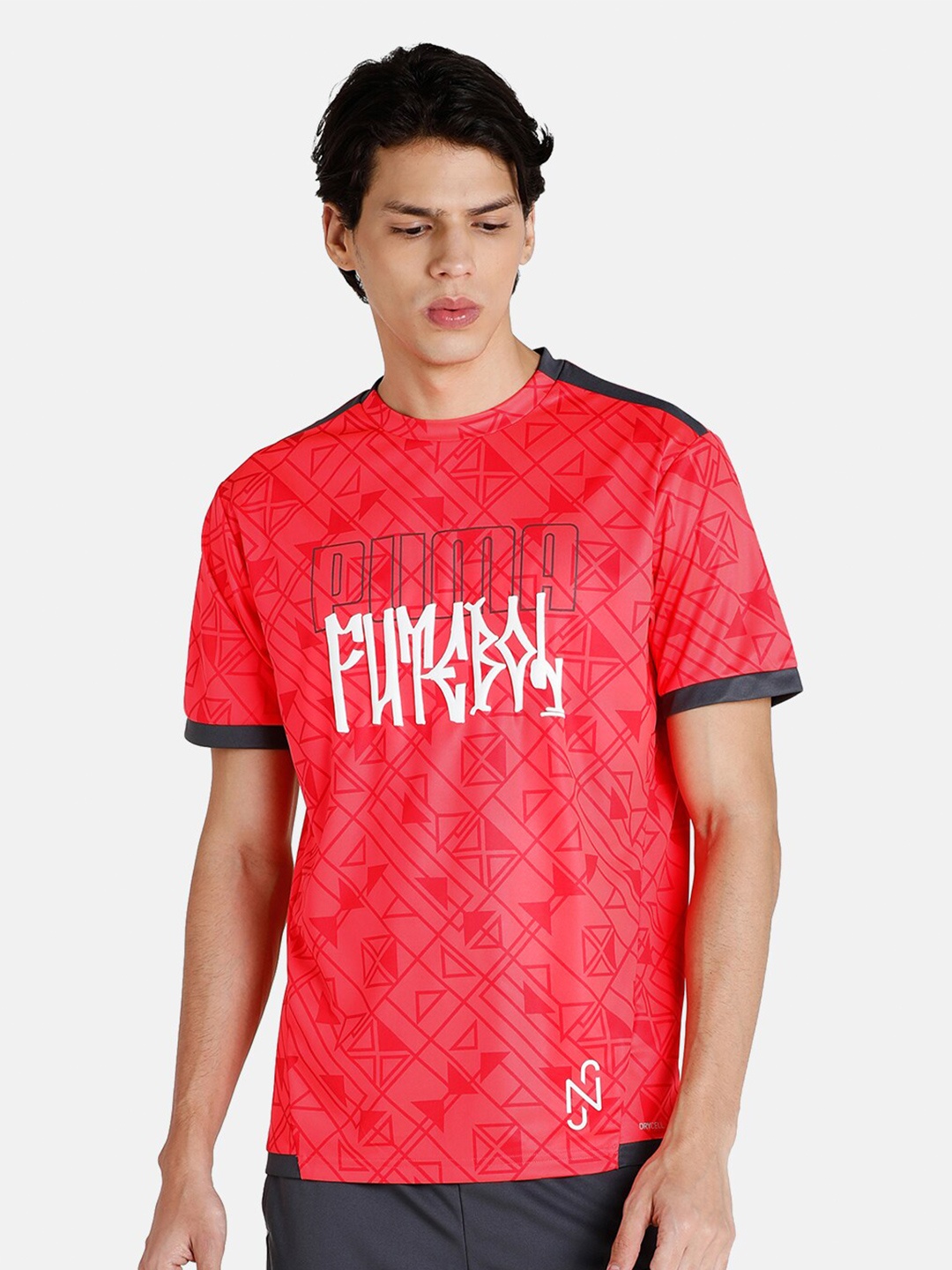 

Puma Men Pink Typography Printed T-shirt