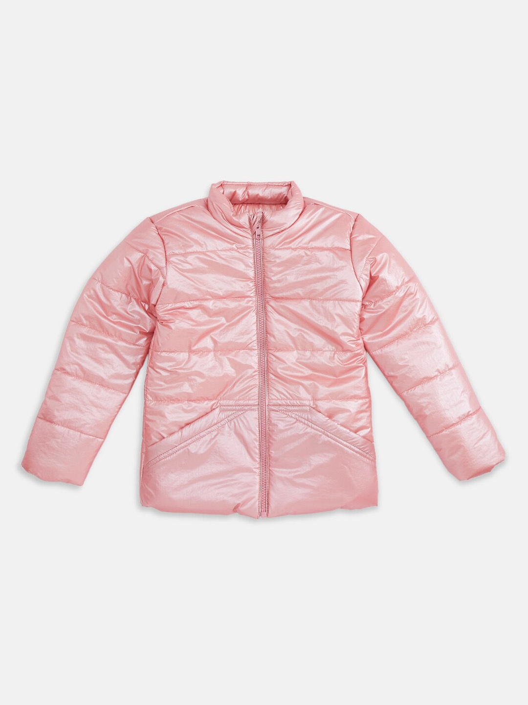 

Pantaloons Junior Girls Pink Puffer Jacket