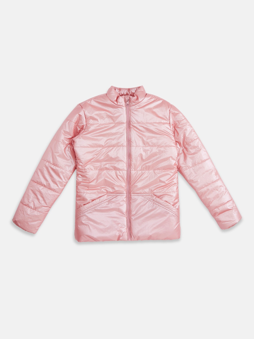 

Pantaloons Junior Girls Pink Puffer Jacket