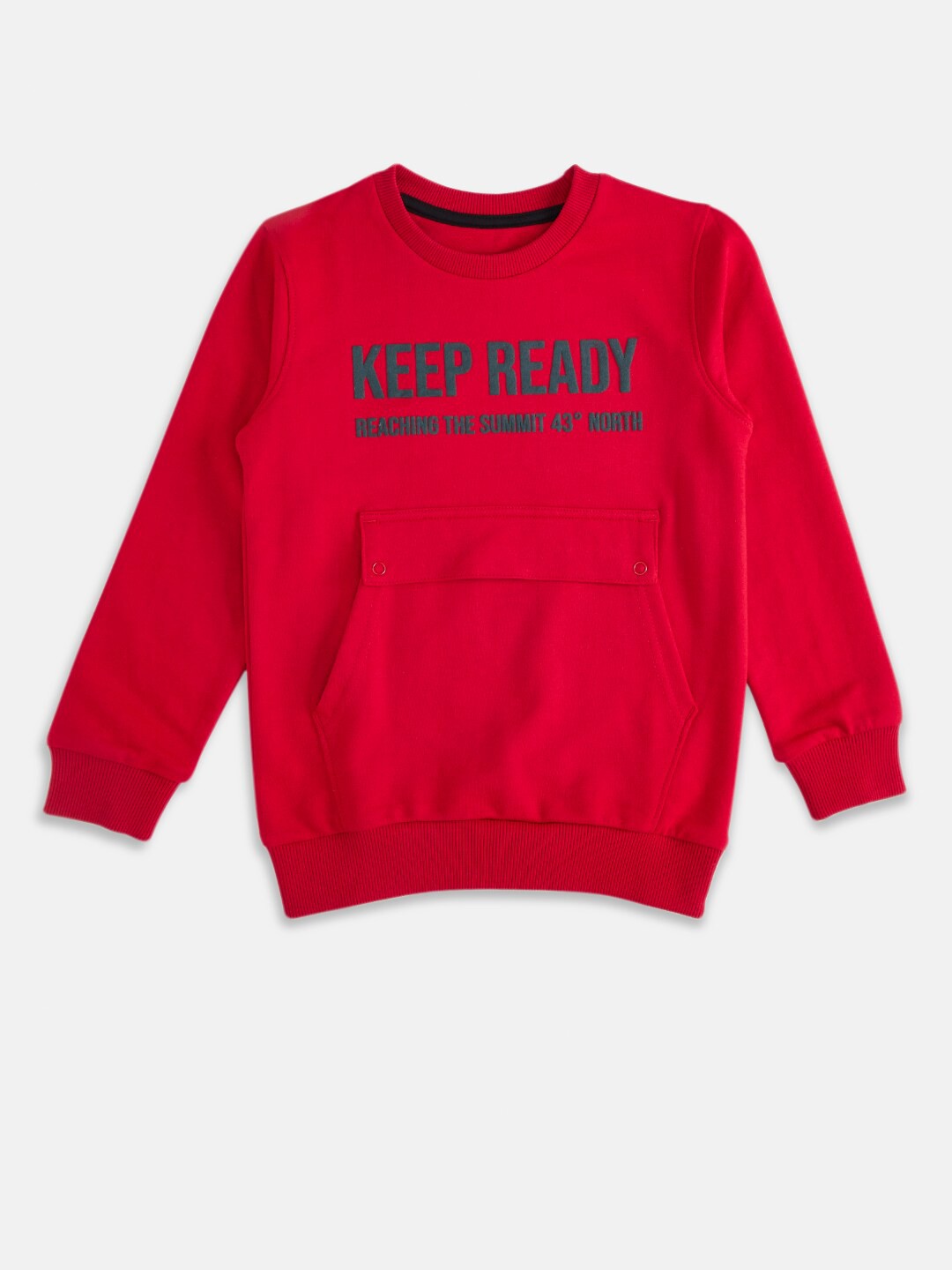 

Pantaloons Junior Boys Red Pure Cotton Sweatshirt