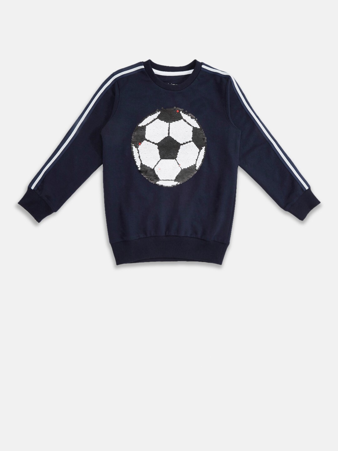 

Pantaloons Junior Boys Navy Blue Embellished Cotton Sweatshirt