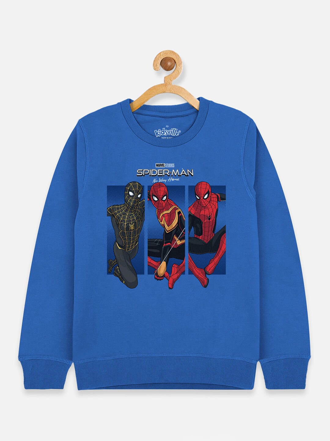 

Kids Ville Boys Blue Spider-Man Printed Sweatshirt