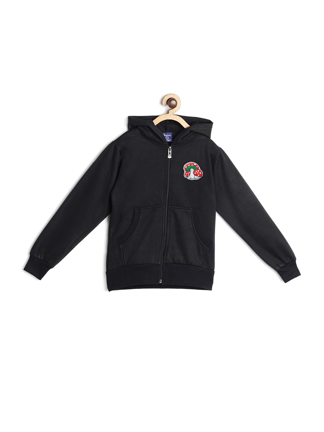 

SWEET ANGEL Boys Black Hooded Sweatshirt