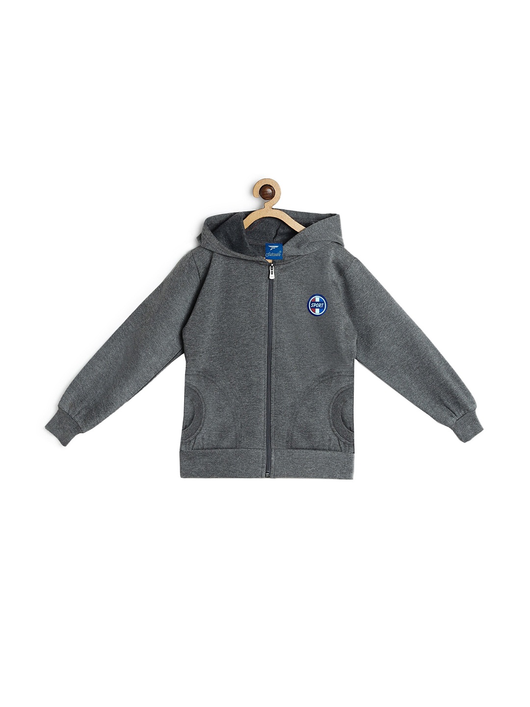 

Fashionable Boys Charcoal Hooded Sweatshirt