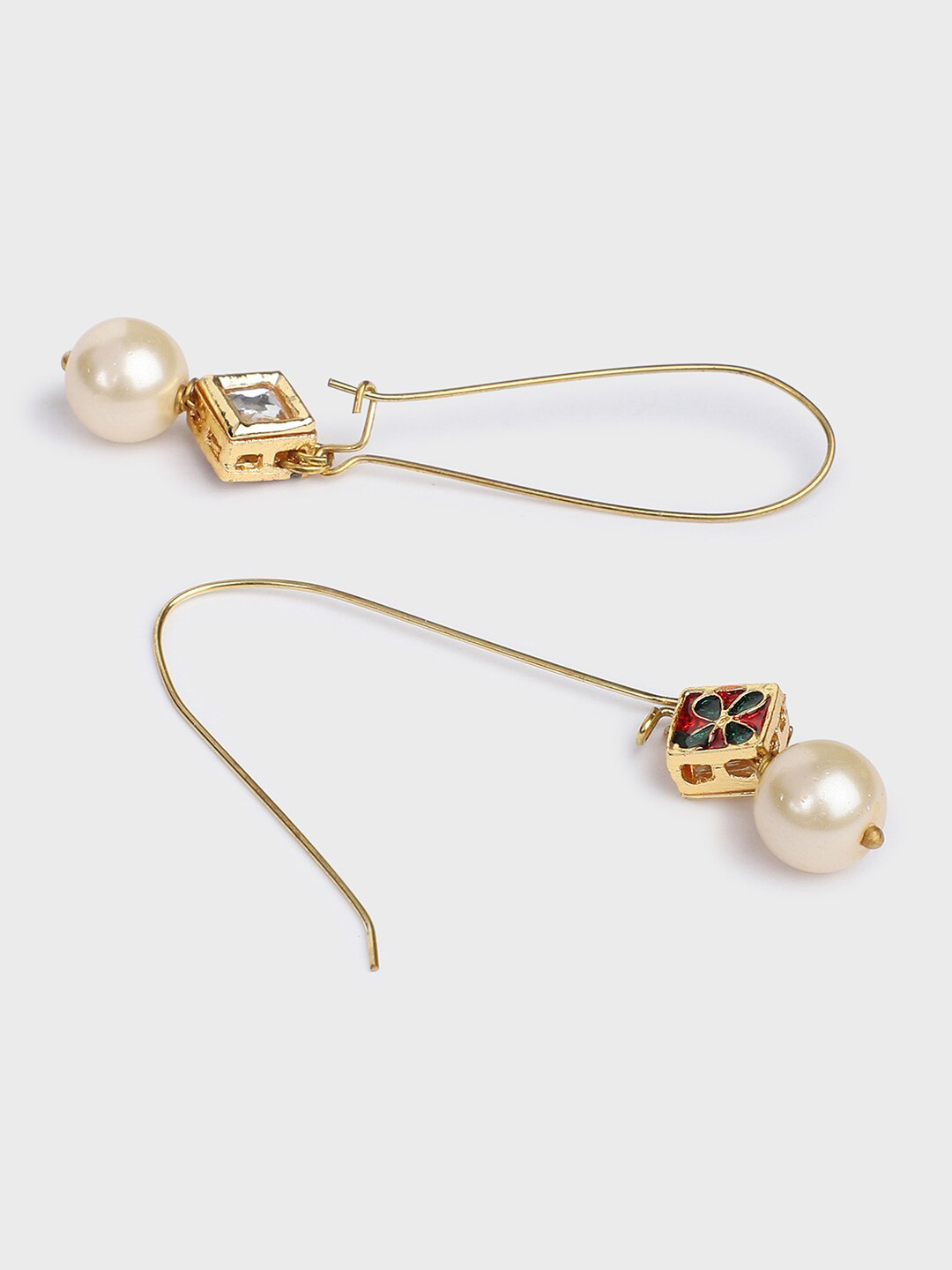 

Fabindia Off White Contemporary Drop Earrings
