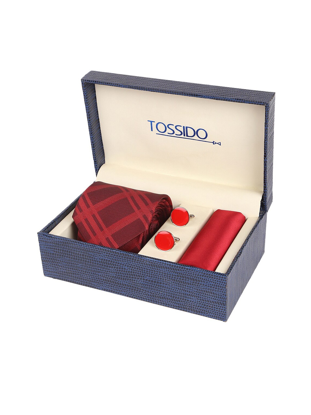 

Tossido Men Maroon Microfibre Accessory Gift Set