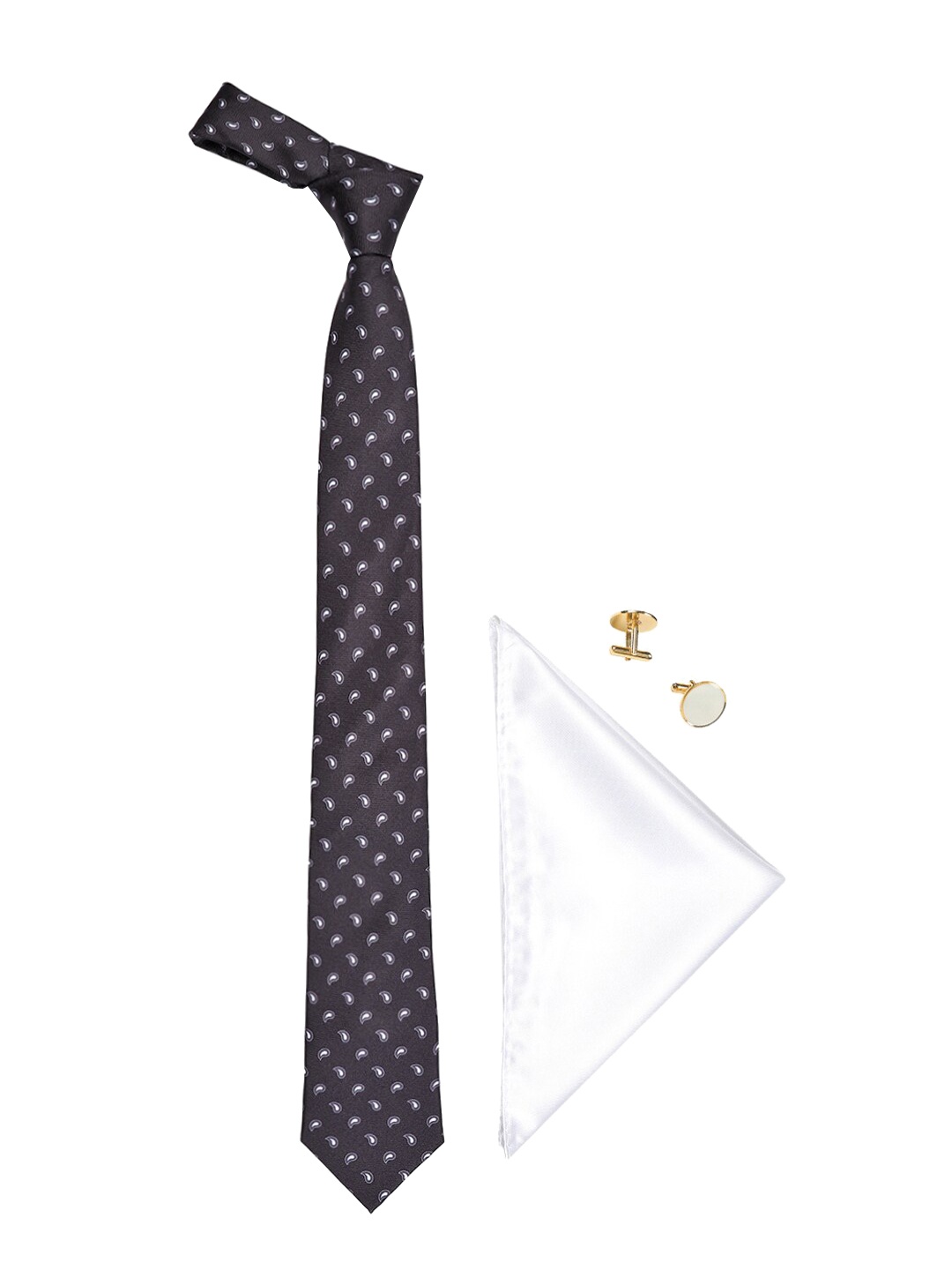 

Tossido Men Black & White Microfiber Accessory Gift Set