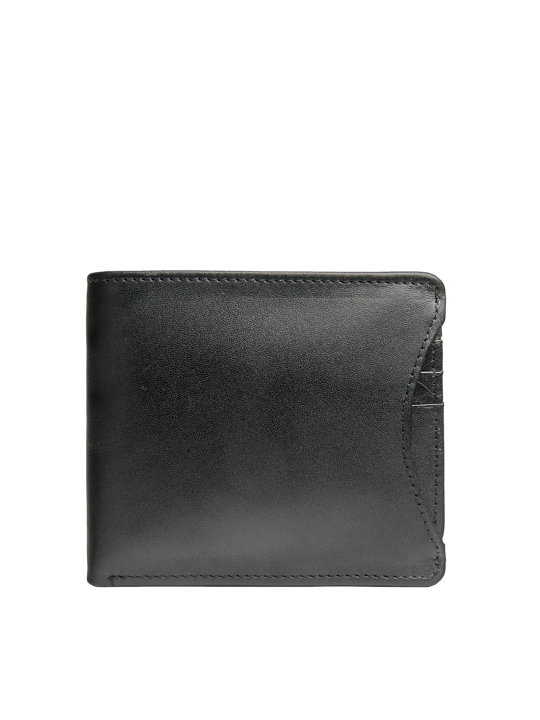 

Hidesign Men Black Leather Two Fold Wallet