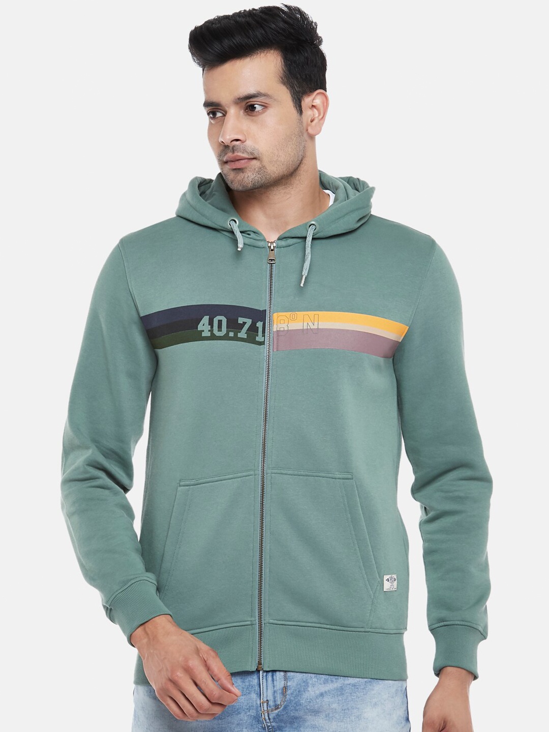 

BYFORD by Pantaloons Men Green Sweatshirt