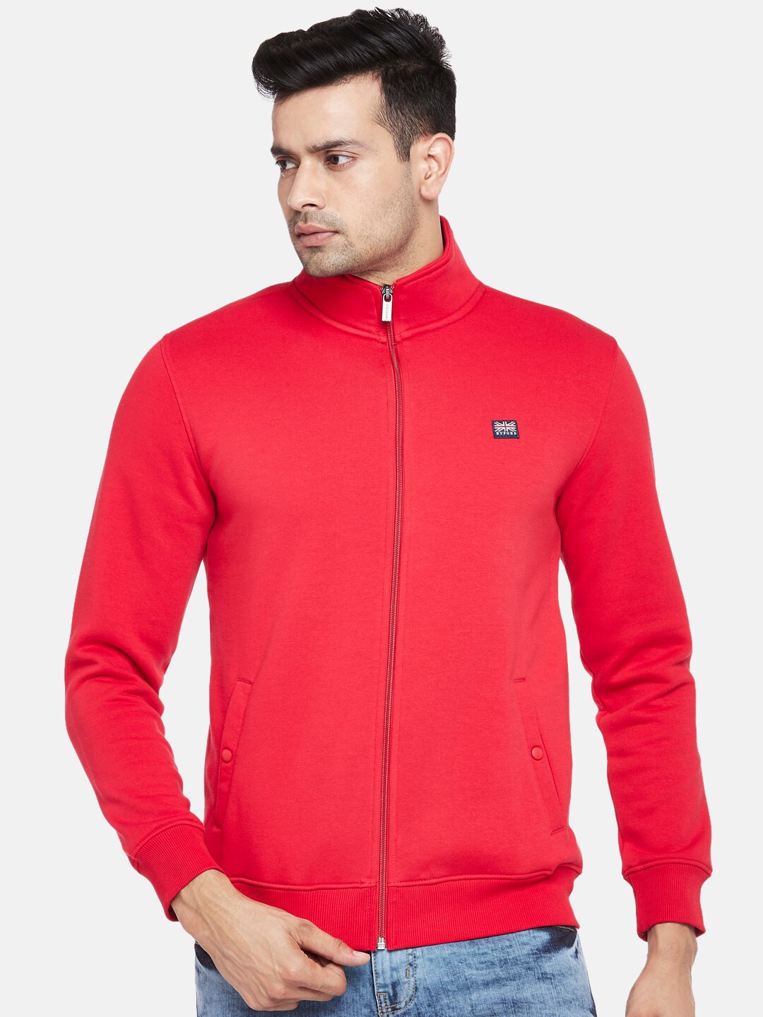 

BYFORD by Pantaloons Men Red Sweatshirt