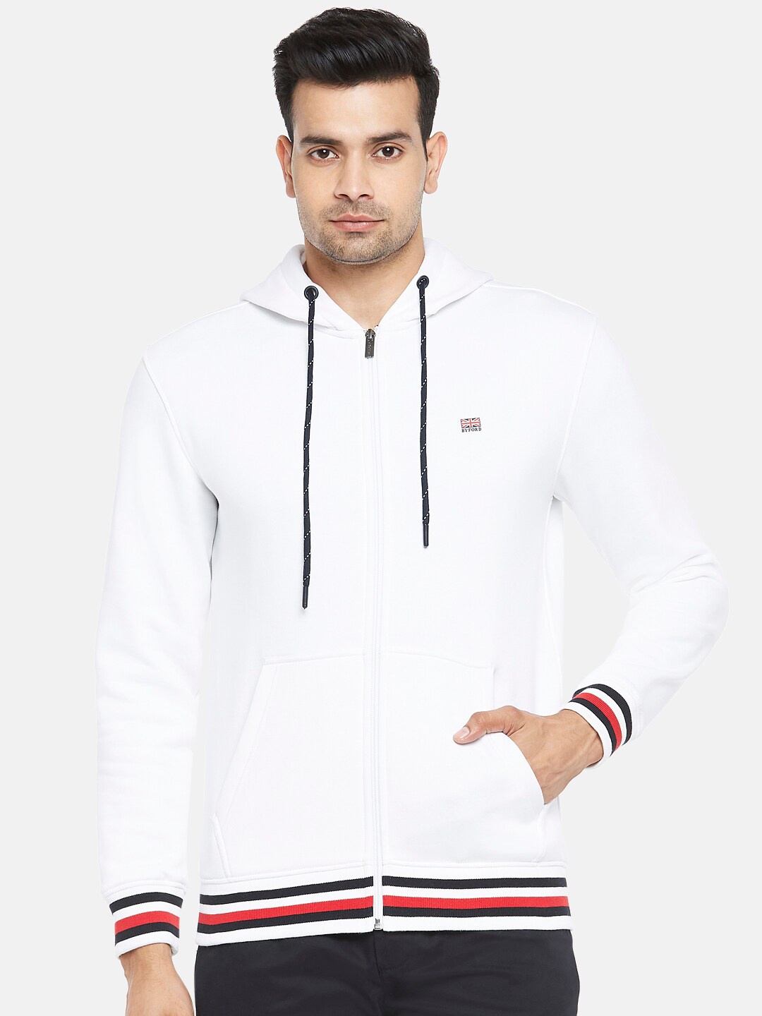 

BYFORD by Pantaloons Men White Sweatshirt