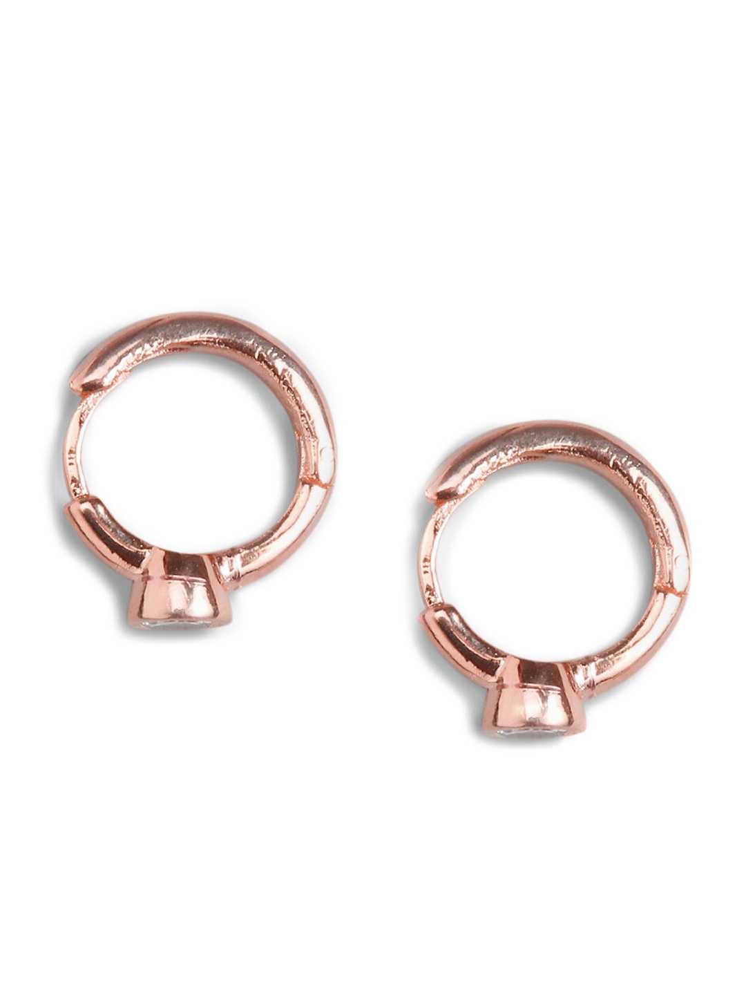 

MINUTIAE Rose Gold Circular Hoop Earrings