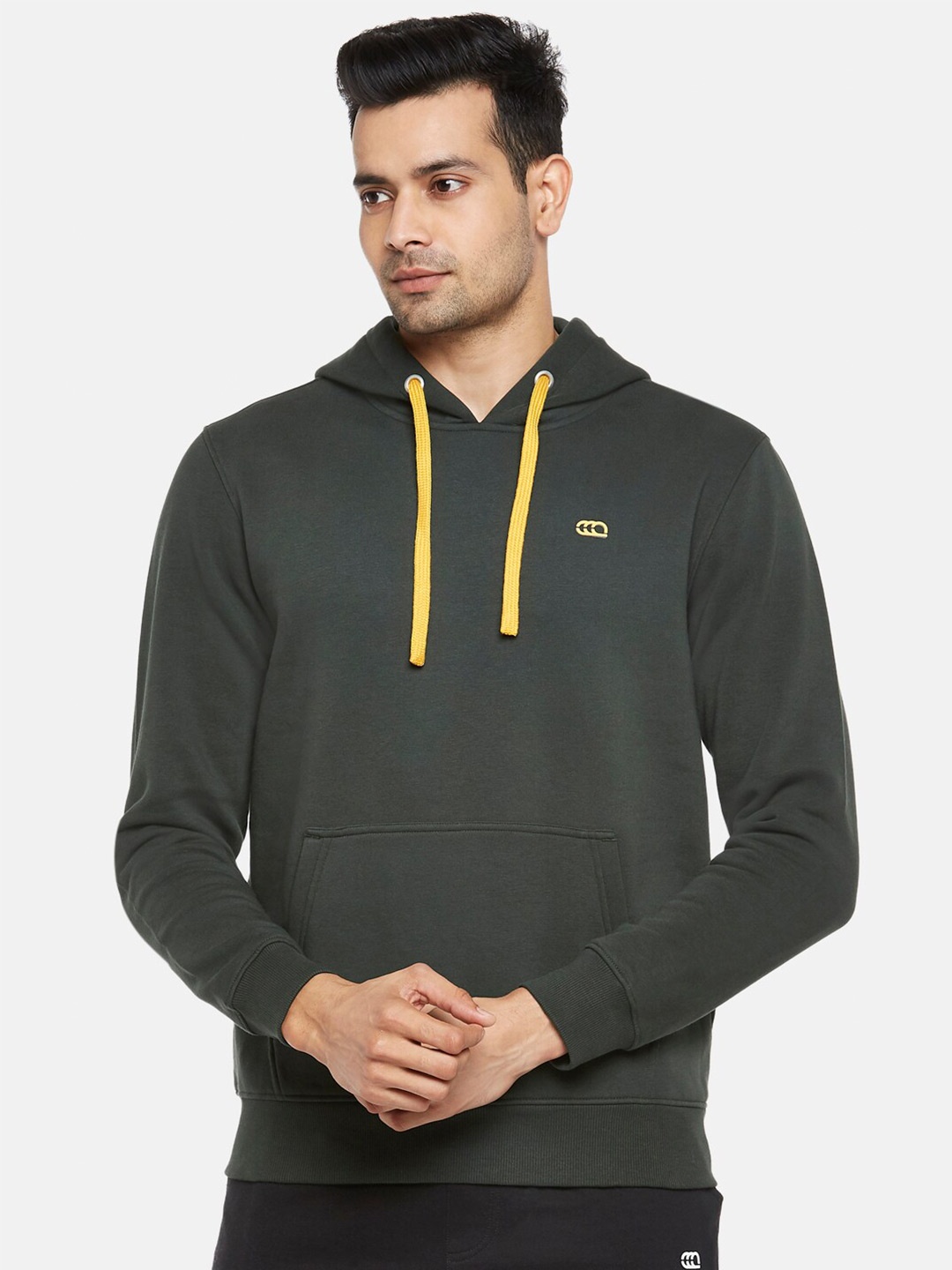 

Ajile by Pantaloons Men Green Pure Cotton Sweatshirt