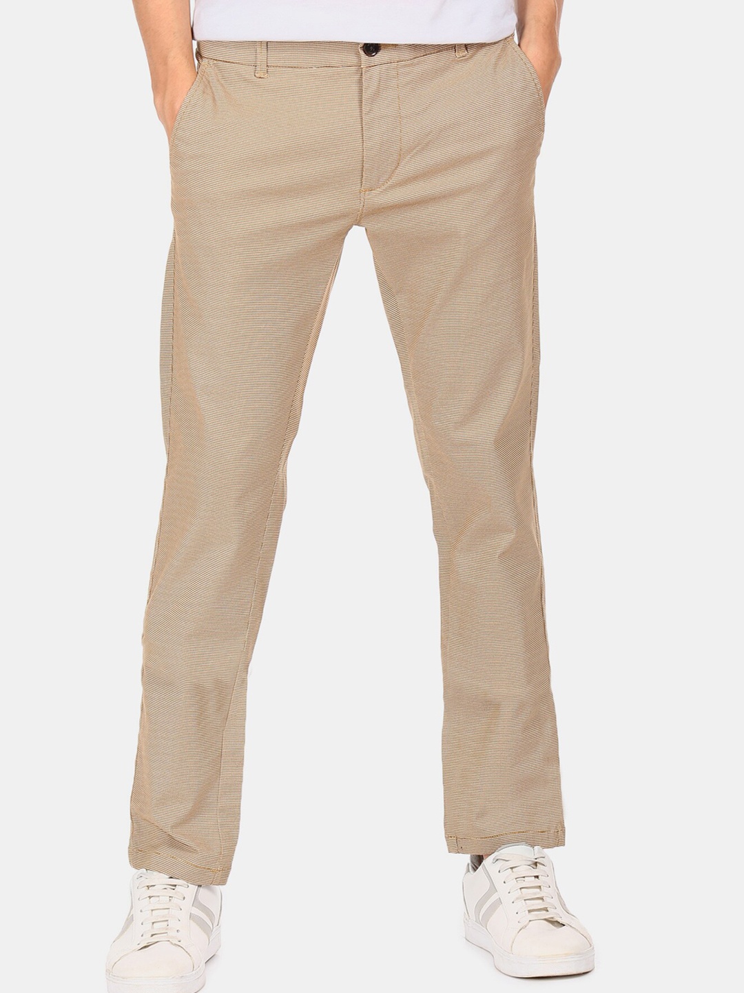 

Arrow Sport Men Brown Solid Chinos Trousers